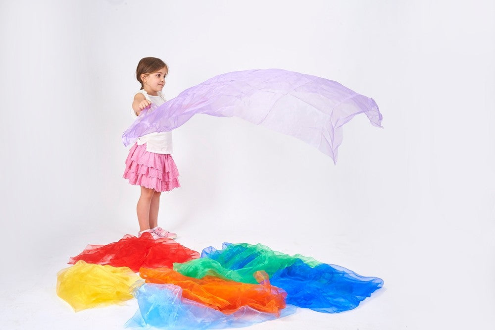 Rainbow Organza Fabrics - 4