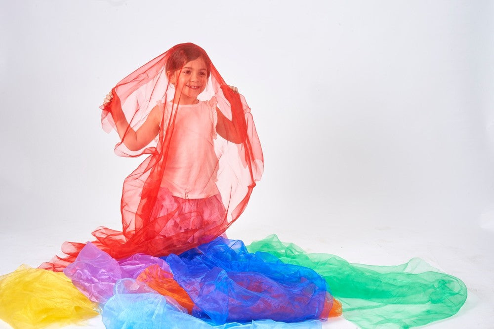 Rainbow Organza Fabrics - 2