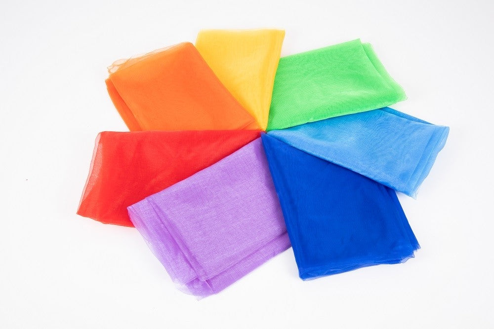Rainbow Organza Fabrics - 3
