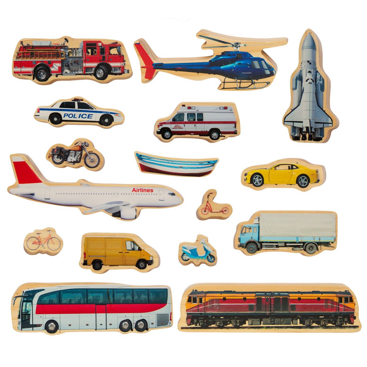 Getting Around Transport Wooden Blocks | Learning and Exploring Through Play