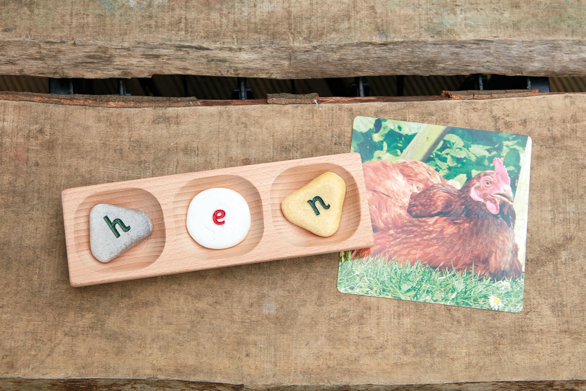 3-Pebble Word-Building Tray | Learning and Exploring Through Play