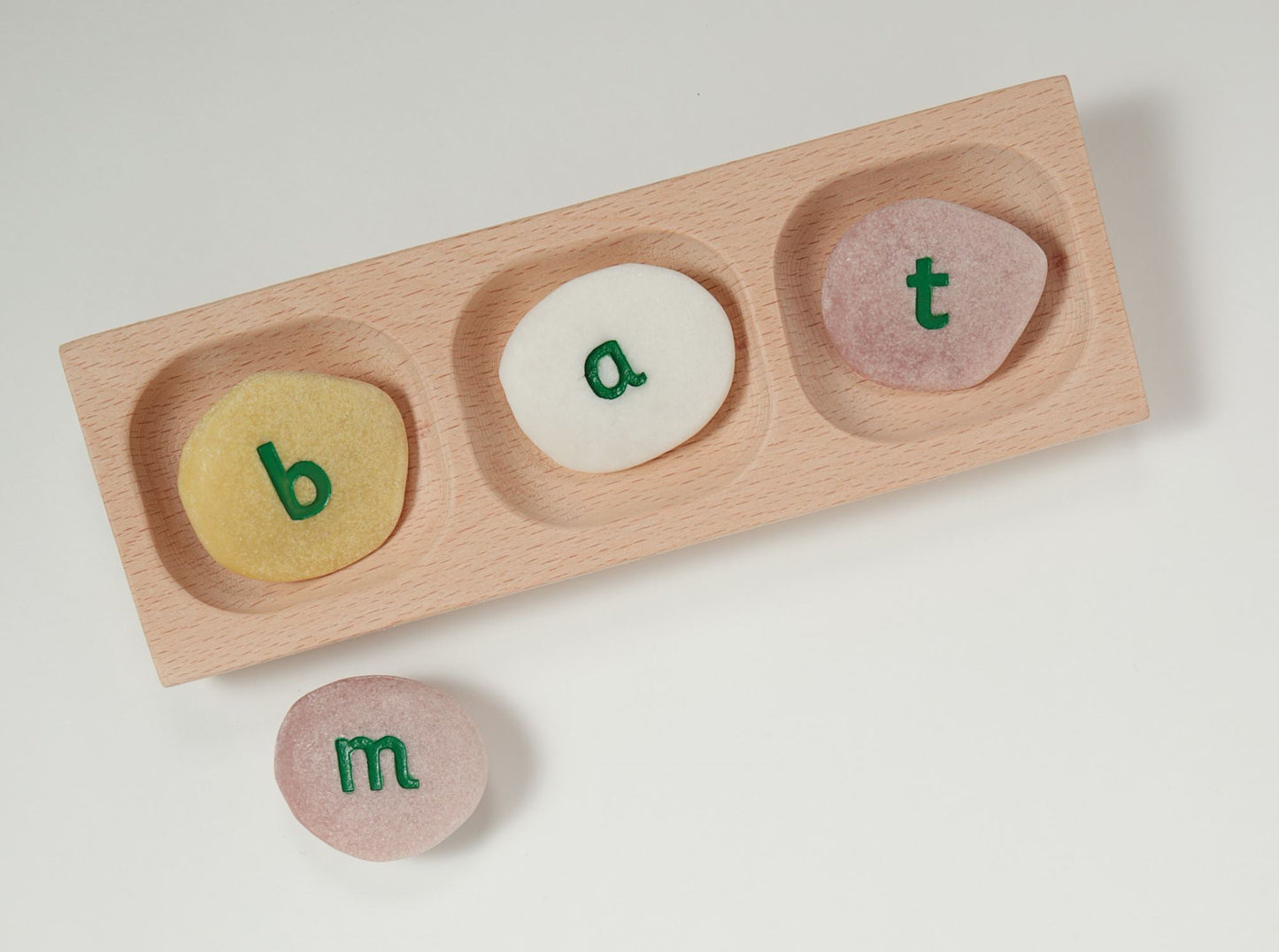 3-Pebble Word-Building Tray | Learning and Exploring Through Play