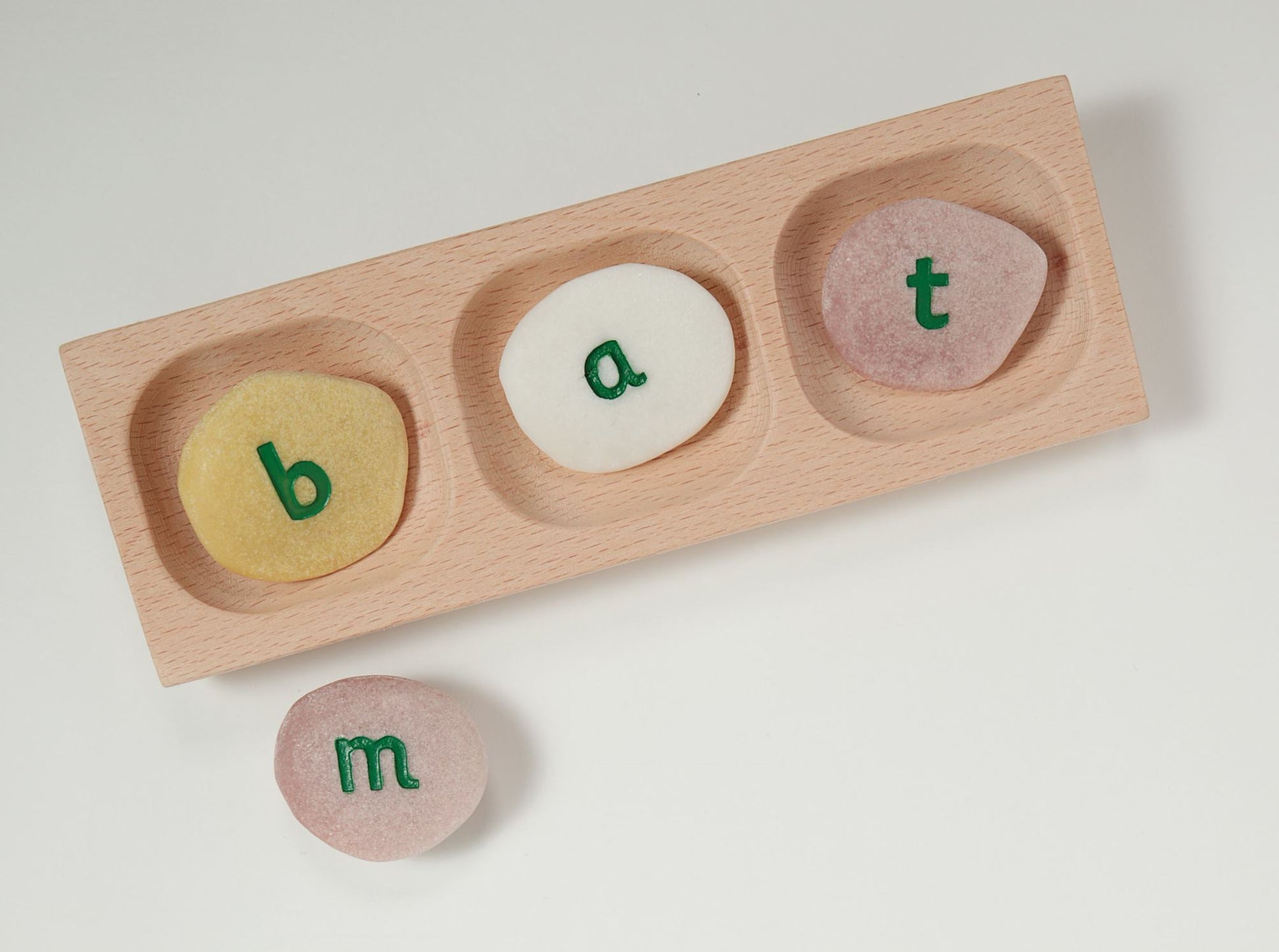 3-Pebble Word-Building Tray | Learning and Exploring Through Play