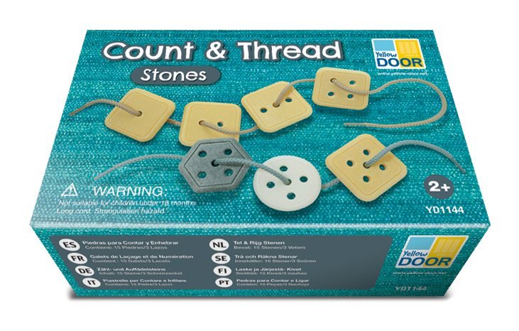 Count and Thread Stones | Learning and Exploring Through Play