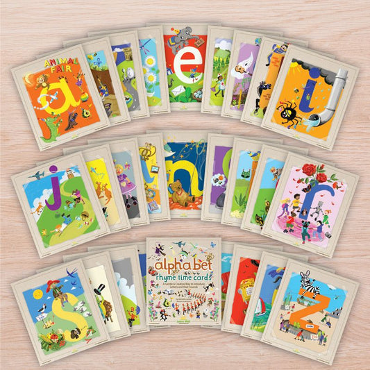 alphabet rhyme time picture cards