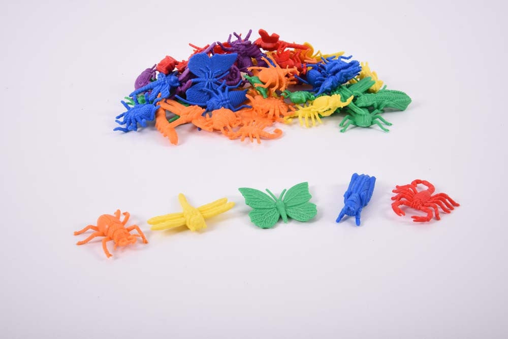 Garden bugs counters pack ideal for counting, sorting, creating ...