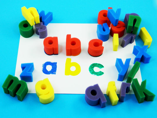 lowercase alphabet sponges - 0