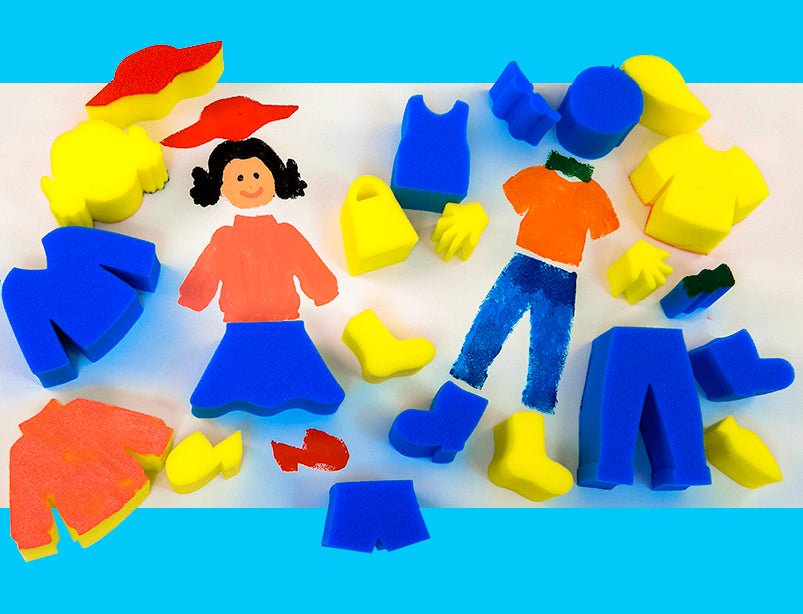 Sponge Painting Set (People) | Learning and Exploring Through Play