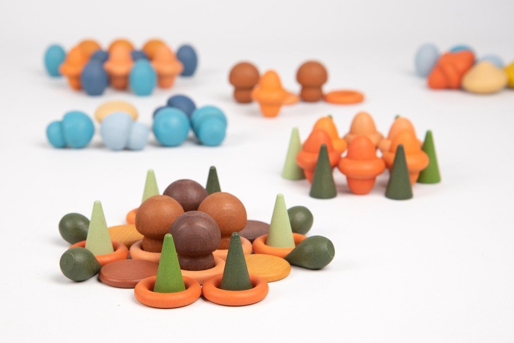Wooden Treasures - 168 Pieces | Learning and Exploring Through Play
