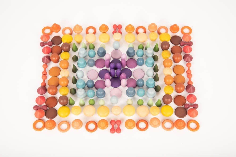 Wooden Treasures - 168 Pieces | Learning and Exploring Through Play