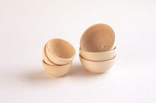 Wooden Bowls 70mm - Pk3 | Learning and Exploring Through Play